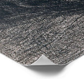 Delacroix - Wildes Pferd, das von einem Tiger geja Poster (Ecke)