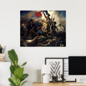 Delacroix's La Liberté Guidant le Peuple Poster (Heimbüro)