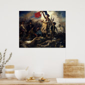Delacroix's La Liberté Guidant le Peuple Poster (Küche)