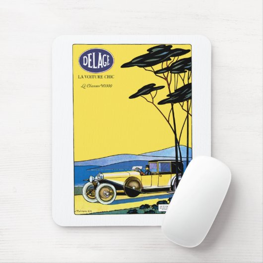 Delage ~ La Voiture Chic Mousepad (Mit Mouse)