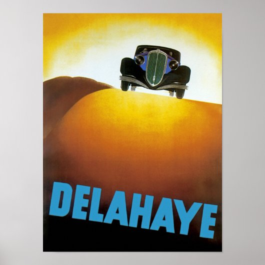 Delahay Automobile Ad Poster (Vorne)