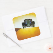 Delahaye Automobile Ad Quadratischer Aufkleber (Umschlag)