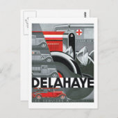 Delahaye Postkarte (Vorne/Hinten)