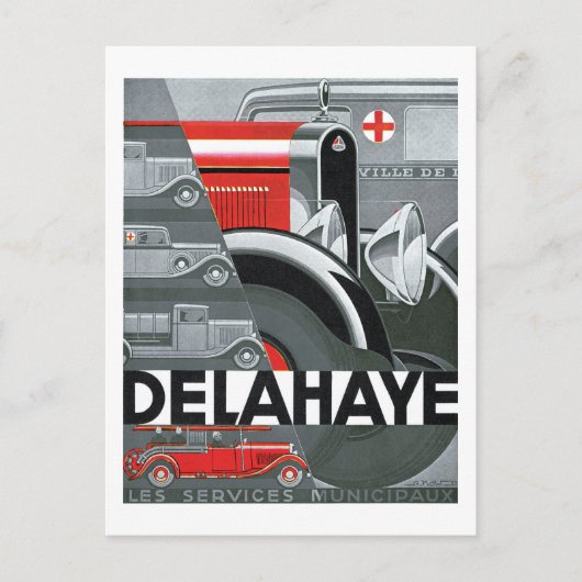 Delahaye Postkarte (Vorderseite)
