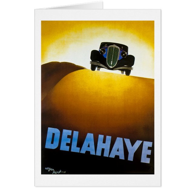 Delahaye - Vintage Anzeige (Vorne)