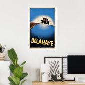 Delahaye - Vintage Auto Poster (Heimbüro)