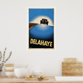 Delahaye - Vintage Auto Poster (Küche)
