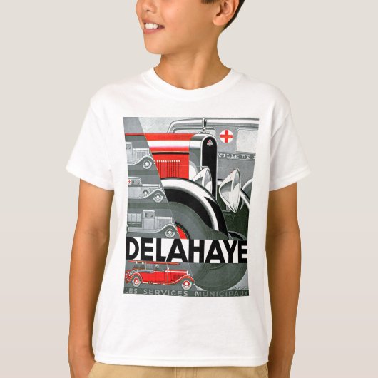 Delahaye ~ Vintage Automobilwerbung T-Shirt (Vorderseite)