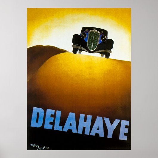 Delahaye - Vintage Car Advertising Poster (Vorne)
