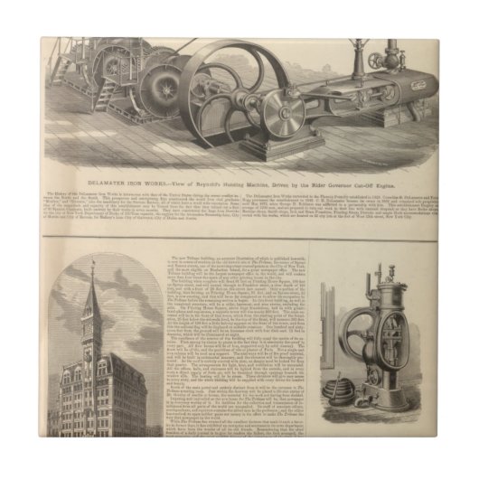 Delamater Eisen-Arbeiten Fliese (Vorderseite)