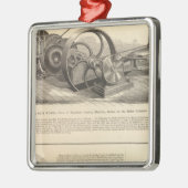 Delamater Eisen-Arbeiten Silbernes Ornament (Links)