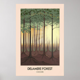 Delamere Forest Reiseplakat Poster