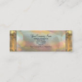 Delancey Astor elegantes berufliches dünnes Mini Visitenkarte (Rückseite)