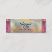 Delancey Blumenblatt-elegantes berufliches dünnes Mini Visitenkarte (Rückseite)