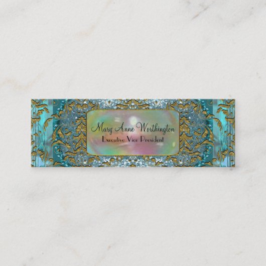 Delancey durch das Seeelegante berufliche dünne Mini Visitenkarte (Vorderseite)