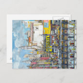 Delancey Street New York City zeichnend Postkarte (Vorne/Hinten)