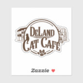 DeLand Cat Cafe LOGO Sticker (Blatt)