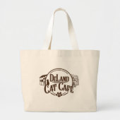 DeLand Cat Café Markt Jumbo Stoffbeutel (Vorne)