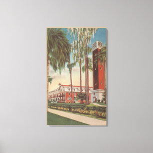 Deland, Florida - Ansicht von Stetson-Universität Leinwanddruck