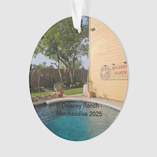 Delaney Ranch 2025 Acrylschmuck Ornament (Vorderseite)