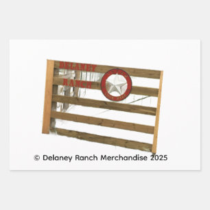 Delaney Ranch Wrapping Paper Flat Sheet Set 3 Geschenkpapier Set