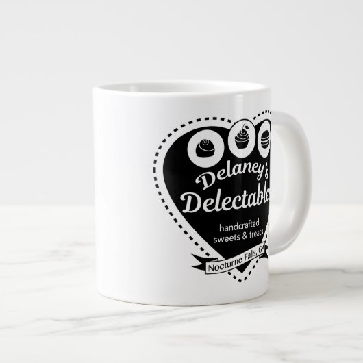 Delaneys Delectables Tunnel-bohrwagenTasse Jumbo-Tasse (Vorderseite Rechts)