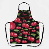Delantal con estampado integral de cerezas schürze (Vorderseite)