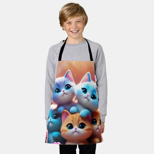 Delantal con gatitos schürze (Getragen)