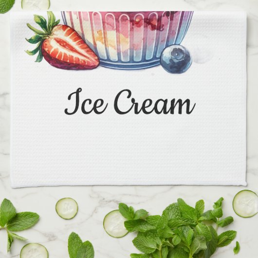 Delantal Helado Geschirrtuch (Gefaltet)