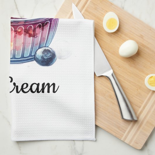 Delantal Helado Geschirrtuch (Viertel Falte)