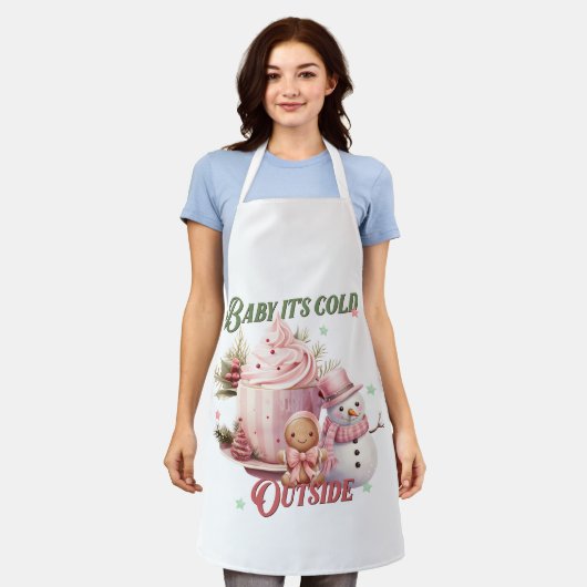 Delantal Navideño Schürze (Getragen)