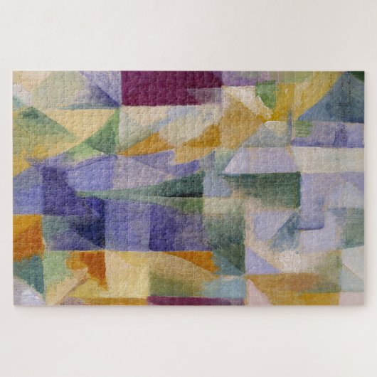 Delaunay Claasical Abstrakt Art Painting Windows Puzzle (Horizontal)