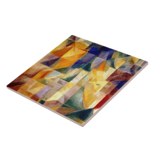 Delaunay - Simultanes Windows, berühmtes Gemälde, Fliese (Seite)