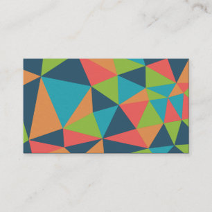 Delaunay Style Triangle Abstrakt 04 Visitenkarte