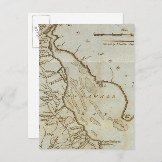 Delaware 3 postkarte (Vorne/Hinten)