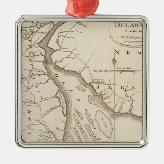 Delaware 5 silbernes ornament (Vorne)