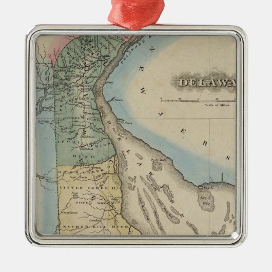 Delaware 6 ornament aus metall (Vorne)
