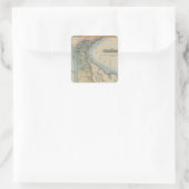 Delaware 6 quadratischer aufkleber (Tasche)