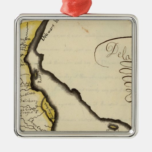 Delaware 7 ornament aus metall (Vorne)