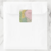 Delaware 7 quadratischer aufkleber (Tasche)