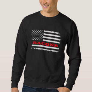 Delaware American Flag Bacons Usa Patriotic Souven Sweatshirt