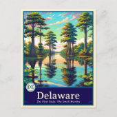 Delaware | Anime Style Cel Schattenkarte Postkarte (Vorderseite)