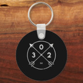 Delaware Area Code 302 Staatsstolz Souvenir Gesche Schlüsselanhänger (Vorderseite)