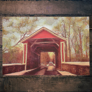 Delaware Ashland Covered Bridge Welcome Mat Fußmatte