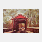 Delaware Ashland Covered Bridge Welcome Mat Fußmatte (Vorderseite)