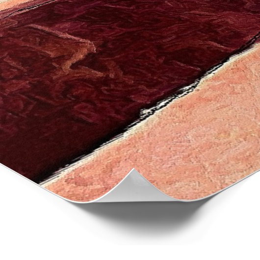 Delaware Ashland Covered Bridge Wood Poster (Ecke)