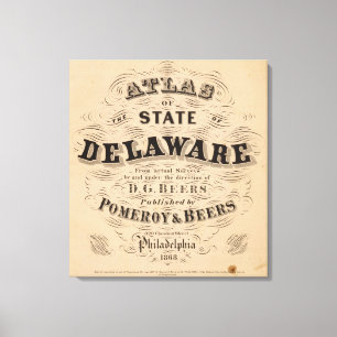 Delaware Atlas Leinwanddruck