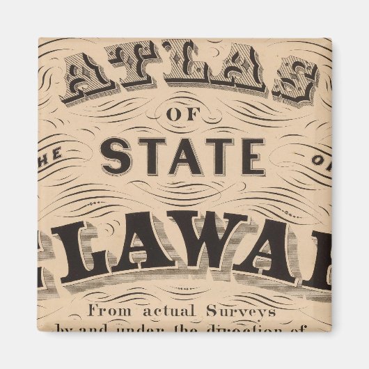 Delaware Atlas Magnet (Vorne)