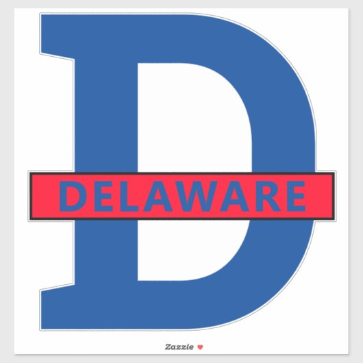 Delaware Aufkleber (Blatt)