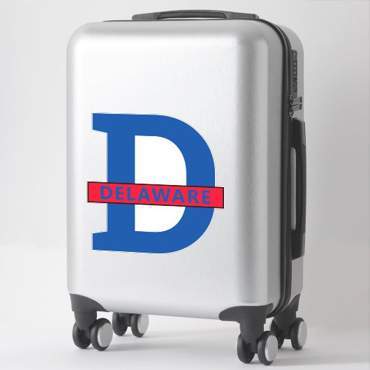 Delaware Aufkleber (Koffer)